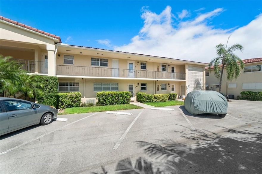 Clean, light and bright 2nd floor garden view apartment with fresh paint. Open flowing living area with large pass thru and bar top from kitchen, that features newer stainless steel appliances. Both bedrooms feature newer laminate wood floors and new baseboards. Take in the easterly breezes while enjoying views of the garden and pool from your large 2nd floor balcony/patio. Located nearby is a Publix, CVS, several restaurants and sports bar, places of worship, and a park and tennis center. Come make this your permanent residence, or your vacation home in one of the safest cities in south Florida.