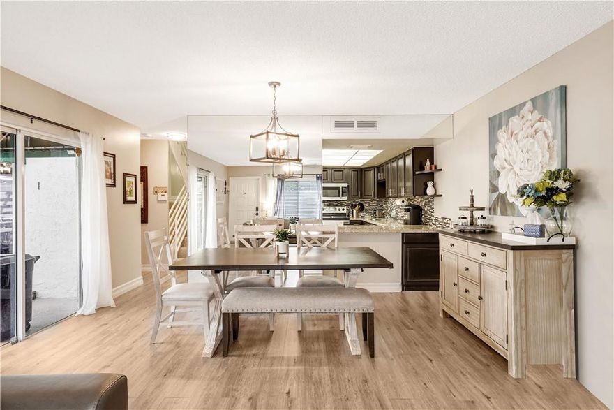 Gorgeous 3 BD/2.5 BTH townhouse in Arbor Courts situated in a highly desirable section of Plantation! Spacious kitchen has SS appliances incl. French door fridge, granite countertops, tile backsplash, double basin SS sink, shaker cabinets, updated hardware & pantry. Master loc. upstairs w/ it's own balcony, tons of natural light, luxurious master bath w/ large spa tub/shower combo & custom walk-in closet w/ built-ins. Neutral color palette throughout & stunning LVP in natural wood tones. Bathrooms have also been updated w/ beautiful vanities, tile inlays & backsplash. Other feat. incl. full impact windows, in unit laundry, private screened in patio, comm. pool, 2 assigned parking spaces, guest parking, landscaping/lawn maintenance, & more! All ages & pets welcome. FHA/VA accepted! An Agent's request to EXP REALTY, LLC to tour a property listed for sale constitutes an acknowledgement and representation to EXP REALTY, LLC that the Agent representing the prospective Buyer has an executed Buyer's Brokerage Agreement with the prospective Buyer in accordance with applicable National Association of Realtors and MLS policy.ALL MEASUREMENTS ARE APPROXIMATE, SUBJECT TO ERROR, OMISSION AND CHANGES WITHOUT NOTICE. In the event of a buyer default, and there are retained deposits as liquidated damages, cooperating broker shall not participate in any retained deposits paid to listing broker.