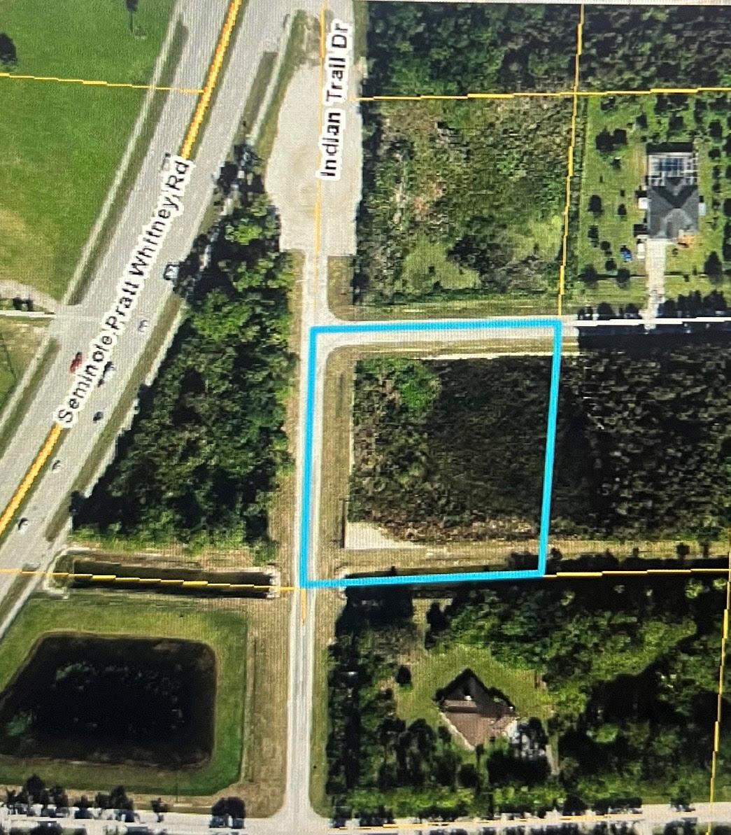 1.58 Acre in a great Location! By Seminole Pratt Whitney and Orange Blvd. Close to Westlake, Walgreens, Publix and more. Corner Lot with paved road on both sides. The lot has been cleared and ready for your dream home!. Big Lot, cleared and in a great location! what are you waiting for?