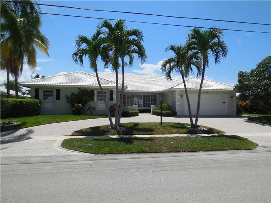 LEASE THIS RARE 4 BEDROOM WATERFRONT POOL HOME WITH A LARGE KITCHEN AND GREAT ROOM.  THE PATIO AND POOL AREA IS HUGE AND FLOWS TO EVERY AREA OF THE HOUSE.  FEATURES INCLUDE: ACCORDIAN HURRICANE PROTECTION ON EVERY EXTERIOR OPENING.  THIS HOME HAS GREAT CU RB APPEAL WITH AN OVERSIZED CIRCULAR DRIVEWAY AND PRIVATE BOAT DOCK. YOU WILL ALWAYS BE GLAD YOU CHOSE TO LIVE IN CAMINO GARDENS WHERE YOU ARE JUST TWO FIXED BRIDGES FROM THE INTRACOATAL WATERWAY.