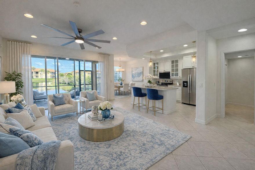 Absolutely Stunning 3-bedroom, 2 bath unit with garage in the highly sought-after Heron Bay Community of Parkland, Florida. Upgraded Kitchen with brand new stainless-steel appliances, and spacious living space. It also includes high ceilings, airy rooms, 3 split floor plan and a screened porch with serene lake views. Brand new luxury laminate flooring in all the bedrooms.  This wonderful, gated community has 2 clubhouses with amazing amenities. Tennis Center W/ Hard/Clay Courts, Two Clubhouses, Pools, Fitness Center, Splash Park, Playground, Basketball Courts, Pickleball, Bar and lots of events. Steps away from the community pool! A Rated Schools. $1000 Refundable Deposit to the association. Background check required. Fast approval, no association approval required.