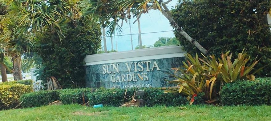 Two Bedrooms, one full bathroom apartment at Sun Vista Gardens. Just painted !! Full washer and dryer in the unit. Screened Balcony. There is no elevator. VERY EASY TO SHOW ! As per Association, No application is needed. No minimum credit score is required. Income should be at least two and a half times rent price. first, last and security deposit is requested