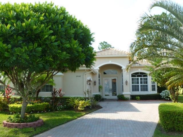 Fabulous home in great location at Muirfield in PGA Village features 2 BEDROOMS /2.5 BATHS/ DEN & Oversized 2CG with work bench. Hosts formal living room, dining room, family room and eat in kitchen. Newer washing machine, water heater and in good condition. Screen enclosed lanai with lake & golf view & set in Cul-de-sac offering privacy & a tranquil setting. Basic Cable included & Tenant will have use of the Island Club offering pool, tennis, fitness center and more. PGA Village offers 3 public golf courses and private Champion golf courses. Close to shopping, restaurants, offices, movies, bowling, golf & about 20 minutes from the beach. St Lucie West is a planned community and home of the New York Mets spring training. Tenant credit report and background check is responsibility of tenant