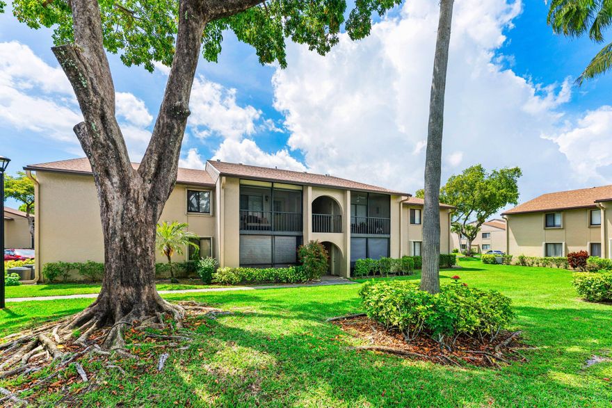 Welcome home to this well-maintained 2-bedroom, 2-bath first-floor condo located in the heart of Greenacres! Featuring impact windows for added peace of mind and convenience, this unit offers a fantastic opportunity for buyers looking to add their own personal touch. Move right in and update at your own pace, or renovate immediately to create your dream space. Convenient first-floor access, a functional split-bedroom layout, and pride of ownership throughout make this property an excellent value. Priced accordingly and ready for its next owners to make it their own!
