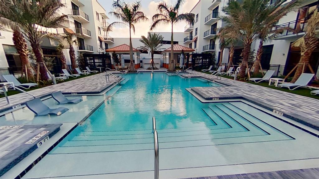 Brand-new apartment home community in West Palm Beach, Florida. Executing on the promise for effortless luxury living near downtown, choose between pet-friendly studio, one, and two bedroom. The character of your interior space is defined by impressive 9-foot plus* ceilings (Fist floor and top floor have higher ceilings), wood-plank flooring, and floor-to-ceiling windows, while the exterior of the community captures your attention with an oversized swimming pool, sundeck with private cabanas, and 24/7 fitness center. Welcome to a new era of living in the Warehouse District of West Palm Beach.