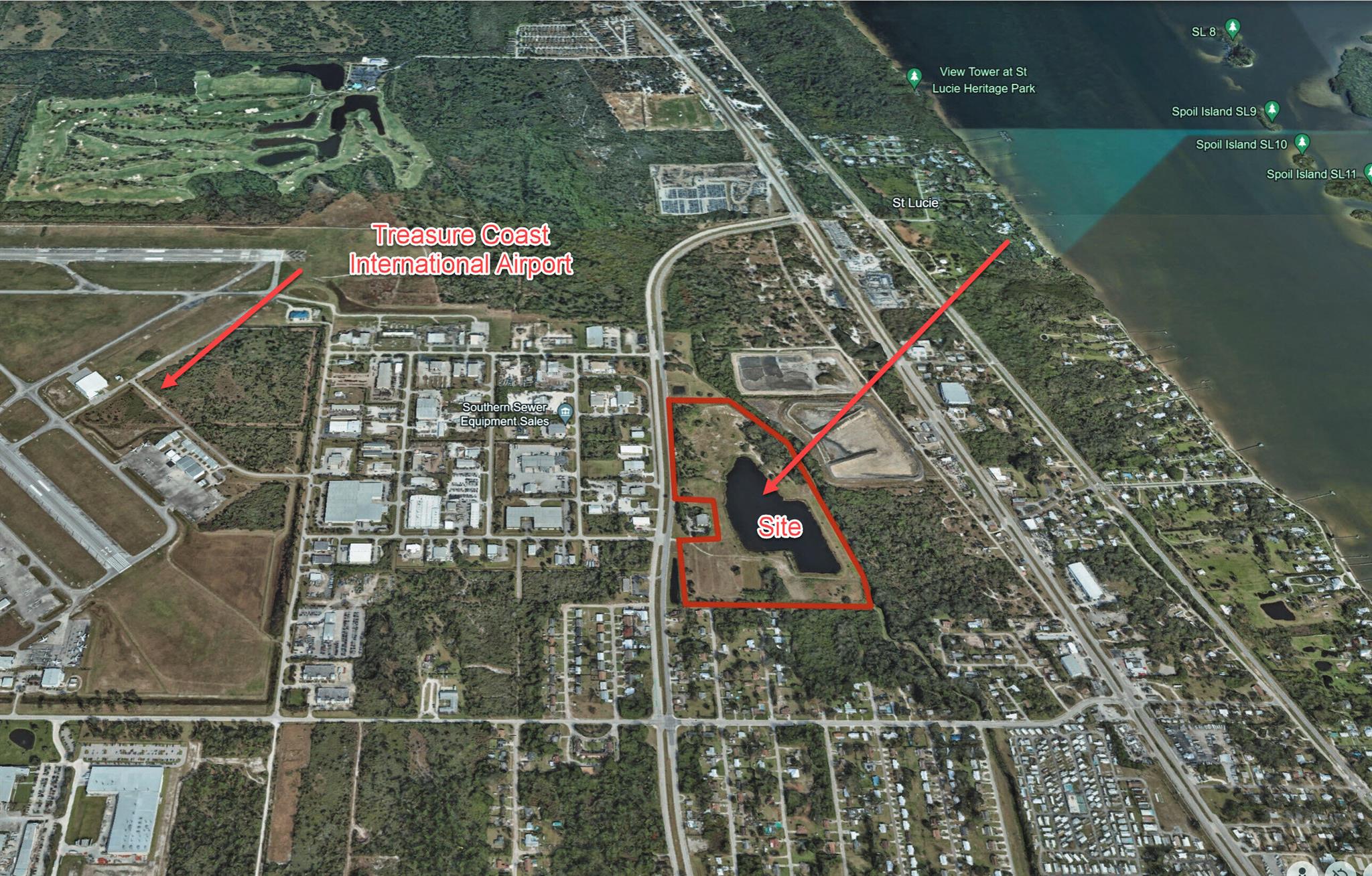 44.57 acres of land zoned IX-Industrial Extraction, with Industrial FLUC land Use. A 11,476 Class B Office Bldg on 1.35 acres is available separately. The owner has plans for 100,000 SF of whse. and concept plans for RV Storage and truck parking. Also, a concept plan for a 230-space RV Campground uses the office building as a clubhouse. The RV Campground requires both a land use and zoning change. The industrial uses require a zoning change to Industrial. The future land use is industrial. The site has city water, sewer, and a lift station. DD docs are available including site plans, surveys, environmental reports: underground, architectural plans, and more. The SE 4.99 acres has rock, catch basins, and drainage. May work for a live local project.
