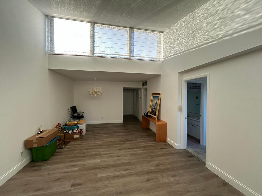 ***55 and up community*** Charming 2-bedroom, 1-bathroom condo in the desirable Boundbrook community of Palm Springs! This bright and airy second-floor unit offers approximately 920 square feet of comfortable living space, perfect for first-time buyers, investors, or anyone seeking low-maintenance Florida living. Step inside to find a functional open layout with generous living and dining areas that flow seamlessly. The kitchen is well-equipped for everyday meals, while the primary bedroom features its own half-bath for added convenience. Both bedrooms are spacious, and the unit boasts ample natural light throughout. Enjoy the relaxed Florida lifestyle with community amenities including a refreshing swimming pool and outdoor BBQ area.  The covered patio provides a perfect spot for morning coffee or evening relaxation. Conveniently located near shopping, dining, major roadways, and just minutes from West Palm Beach attractions and the beach. This well-priced condo is move-in ready and represents an excellent opportunity in a centrally located, established neighborhood. Don't miss out on this fantastic value!