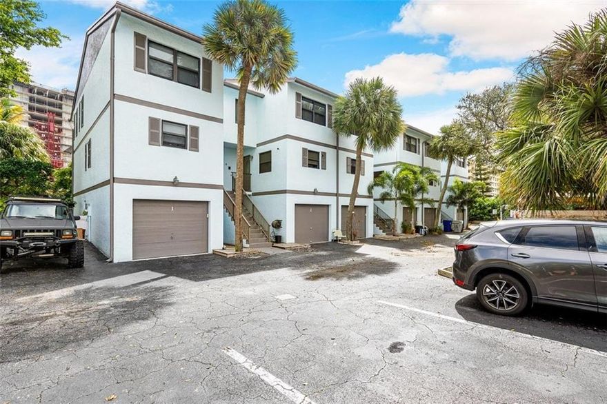 YOU MUST SEE THIS IS A BEAUTIFUL 3BED/3.5BATH TRI-LEVEL TOWNHOUSE WITH ONE CAR GARAGE THAT IS COMPLETELY REMODELED! LOCATED ON THE WEST SIDE OF A1A, THIS CORNER UNIT FLOODS WITH NATURAL MORNING LIGHT AND FEATURES FULL IMPACT WINDOWS AND DOORS, INCLUDING THE GARAGE DOOR.  UPDATED KITCHEN BOASTS CONTEMPORARY FLAT PANEL CABINETS, STAINLESS STEEL APPLIANCES AND A MATCHING PORTABLE ISLAND THAT CAN POSITIONED TO SUIT YOUR NEEDS!  ALL 3 RENOVATED BATHROOMS ARE ENSUITE.  PRIMARY & 2ND BEDROOOM ON 3RD LEVEL. LOCATED IN BUSTLING POMPANO BEACH THAT IS HOME TO MILES OF GORGEOUS BEACHES AND SURROUNDED BY GREAT RESTAURANTS, SHOPPING AND ENTERTAIMENT!  THE MARRIOTT HOTEL ACROSS THE STREET OFFERS MEMBERSHIP OPPORTUNIES FOR A PRIVATE BEACH CLUB, FITNESS AND SPA!  SHOWINGS BY APPOINTMENT ONLY.