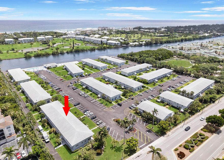 :''Heaven is a little closer in a home by the water!'' This lovely one bedroom, one bath, just steps to the Intracoastal is a very affordable piece of heaven! Very well kept, new metal roof and new paint, with all special assessments for this paid by Seller. Tje seawall has been redone, as well as the clubhoie saltwater pool and a new south deck has been added! You won't find a better price out there for this great opportunity to live on the Intracoastal so close to the beach. A must see!