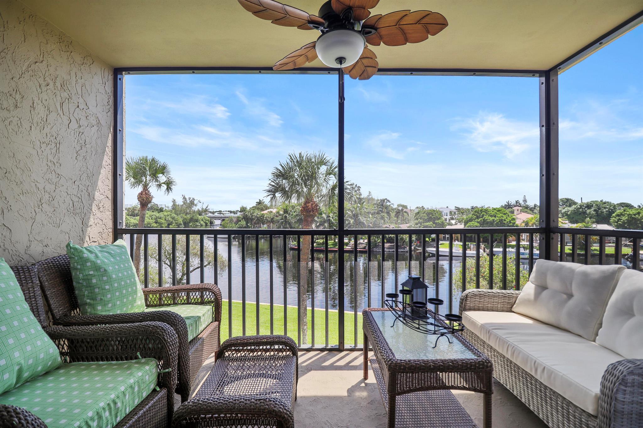 This charming two bedroom, two bathroom condo in Boca Bayou offers unparalleled views of the intracoastal waterway. With granite countertops and stainless steel appliances the oversized floor plan creates better views and a spacious kitchen. Entire community recently renovated with new clubhouse almost complete, 5 saltwater pools, tennis and pickle ball, as well as designated storage room. Updated and move in ready, schedule a private tour today!