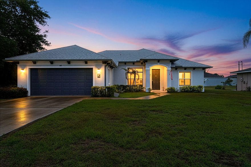 Stunning 4-bedroom, 2-bathroom home packed with premium upgrades. Enjoy ultimate peace of mind and convenience with a camera system, timed lighting, hurricane impact windows, and modern new wall switches and plantation shutters throughout. The chef-ready kitchen features custom pantry shelving, complemented by organizational closet shelving in the bedrooms. Turnkey and ready for its new owners- schedule your tour today! All sizes are approximate. Buyer and buyer's agent to verify.