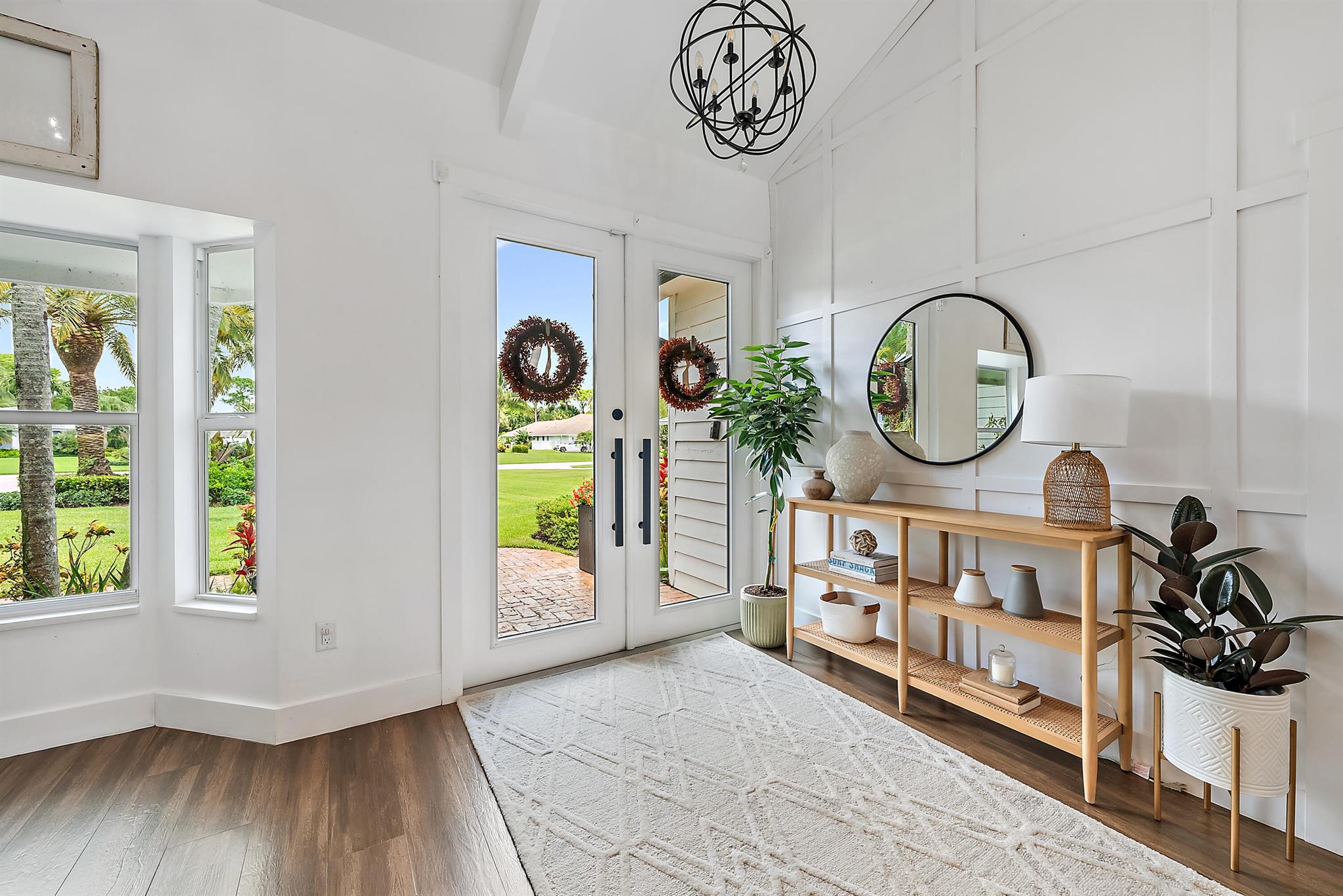Welcome to this beautifully renovated 4-bedroom, 2.5-bathroom home located in the heart of Jupiter. Situated on a quiet cul-de-sac, this turnkey residence offers comfort, style, and convenience in one of the area's most sought-after neighborhoods.Step inside and you'll immediately notice the high ceilings and open layout, designed with modern finishes that create a bright, stylish, and inviting atmosphere. The home has been thoughtfully updated throughout, featuring impact windows, a brand-new roof, and quality details that make it truly move-in ready.Outdoors, enjoy your private resort-style pool with all-new landscaping--perfect for entertaining or relaxing with family. The home is offered fully furnished for a seamless transition.continued....