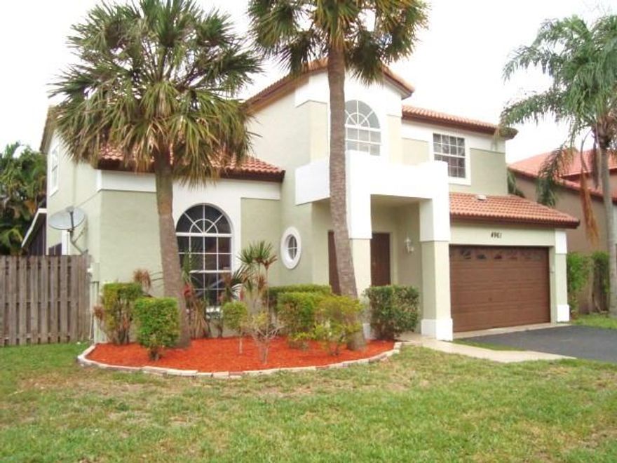 Nicely updated 4 bedroom, 2 bath, 2 story home in the desirable Winston Park Community.  The community is gated and has a tennis court, and a pool overlooking the lake.  This home features; a great open floor plan, double door entry, granite counter-tops, tile and laminate wood floors throughout.