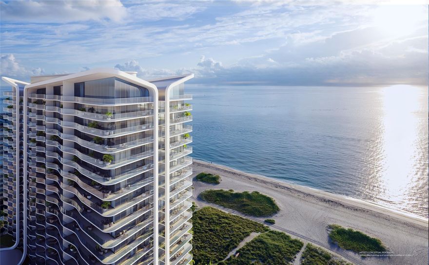 Penthouse perfection in the area's newest, never lived in oceanfront address. This direct ocean penthouse finished & furnished by Steven G, has both sweeping Atlantic sunrises and glowing sunset views. Featuring private elevator entry, floor-to-ceiling glass, oversized terrace & den. Chefs kitchen w/ natural-gas cooking, Italian cabinetry, Sub-Zero/Wolf + integrated espresso & wine storage. Oceanfront primary suite, dual walk-ins and spa bath; two guest ensuites with walk-ins & sunset vistas. Amenities: 283' shoreline, sunrise & sunset pools with cabanas/grills, fitness, spa, club & game lounges, VR golf, pickleball, concierge, 24/7 valet/security, pool & beach service; less than a mile from Pompano Pier, Fishing Village, dining & cafés. Home automation - Lutron, Sonos & Alexa Home. Available annually for $25,000 or off season for $20,000 per month.