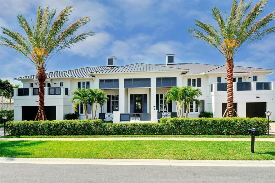 Magnificent custom estate home constructed in 2014. With 7 bedrooms, den/office, custom theater, and exercise room, this home has all the high-end bells and whistles you desire, including an elevator, full-house generator, wine cellar, dual laundry rooms, Control4 smart home system, and additional bespoke features throughout. Ground-level master suite with his & her baths & custom walk-in closets. Gourmet Gaggeneau kitchen opens to the family room and has fully-retractable sliding glass walls, leading out to the patio area with summer kitchen, built-in BBQ, and electric phantom screens, perfect for indoor-outdoor living and entertaining. Southern exposure in the backyard, with expansive lake and golf views. No expense was spared in creating this one-of-a-kind custom home.