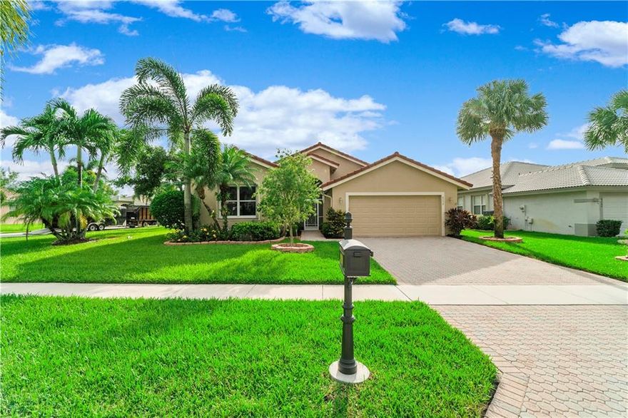 MRS. CLEAN LIVES HERE!!! IMMACULATE 4 BEDROOM (4TH BEDROOM DOES NOT HAVE A CLOSET), 3 BATHROOM VERY DESIRABLE VENETIAN MODEL IN SOUGHT AFTER VENETIAN ISLES 55+ ACTIVE ADULT COMMUNITY. THIS HOUSE IS SITUATED ON A VERY LARGE CORNER LOT WITH LUSH LANDSCAPING. SPLIT BEDROOM PLAN, TILE AND WOOD LAMINATE THROUGHOUT LIVING AREAS AND PRIMARY BEDROOM, EXTENDED SCREEN LANAI, 2019 A/C, NEWER WATER HEATER, ACCORDION SHUTTERS.**NEWLY RENOVATED $9M CLUBHOUSE SOON TO OPEN**POOLSIDE FITNESS CENTER, CAFE & BAR, OUTDOOR 2ND FLOOR BALCONY WITH BBQ OVER LOOKING THE LAKE, TENNIS & PICKLE BALL COURTS, LARGE LAP POOL & WALKING POOLS, THEATRE, GAME ROOM AND ENDLESS RESORT ACTIVITIES.**PRICED TO SELL** **THIS ONE WON'T LAST**