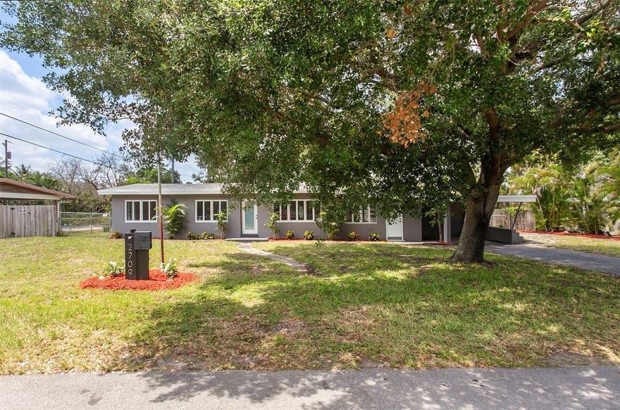 Don't miss this lovely remodel on a HUGE lot in one of the most desirable neighborhoods of Wilton Manors, just a hop, skip and a jump from all the action on Wilton Drive.  Plenty of space to add a pool, a garage, an addition, or whatever you need to suit your high-end lifestyle.  Drive around the area and you'll see nearly a dozen multi-million dollar properties being built, and plenty more in the works.  Remember:  This property is being offered at an extremely attractive price, ready for a quick sale!