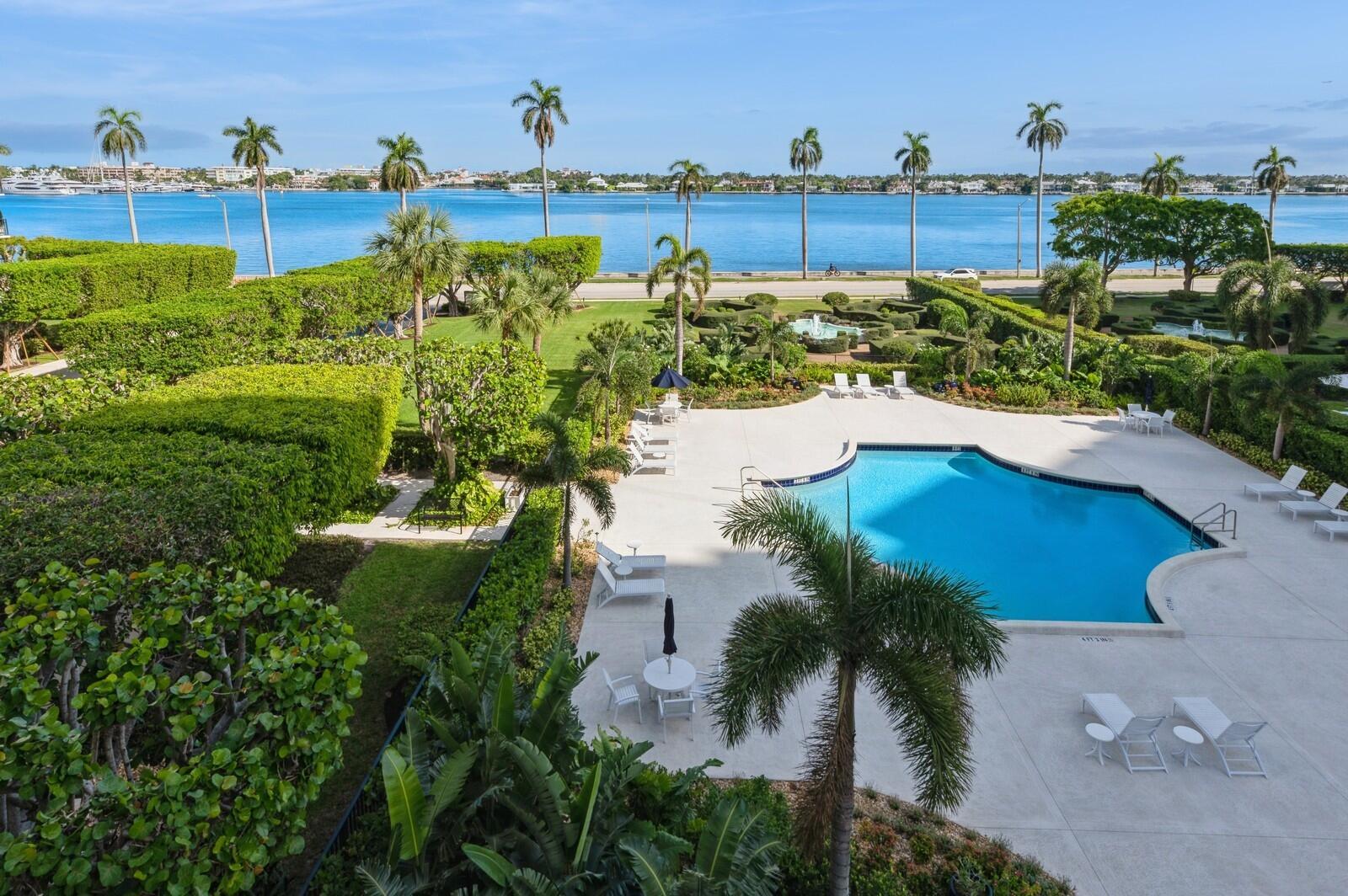 Absolute world class location at The Rapallo (North) on the Gold Coast waterfront of West Palm Beach with exclusive neighbors including The Bristol and Forte. Breathtaking and rare ''head-on'' views of the intracoastal and Palm Beach from every room; directly across from Everglades Island and famous Worth Ave. Discover the unparalleled design potential and make this unit your state-of-the-art, bespoke coastal showplace. Amazing opportunity with this large two bedroom/two bath split floor plan with 1500 sq ft including balcony off the living room and kitchen. Pet-friendly building that offers a resort style heated waterfront pool, brand new lobby renovation, 24 hr doorman, fitness center, sauna, club room, security gate, and on-site management office. Laundry room on every floor.