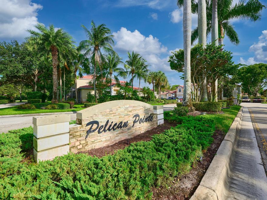 Welcome to Pelican Point, a highly sought-after gated community in the heart of Wyndham Lakes. This beautifully maintained two-story townhome offers 1,536 square feet of light-filled living space designed for comfort and convenience. The open layout flows seamlessly from the spacious living and dining areas into a bright kitchen, making it ideal for both everyday living and entertaining. Upstairs, you'll find all bedrooms thoughtfully situated for privacy, along with a full-size laundry room for ease of use.The townhome has a BRAND NEW ROOF and newer flooring throughout, a central AC system and appliances, and complete accordion hurricane shutters for peace of mind.