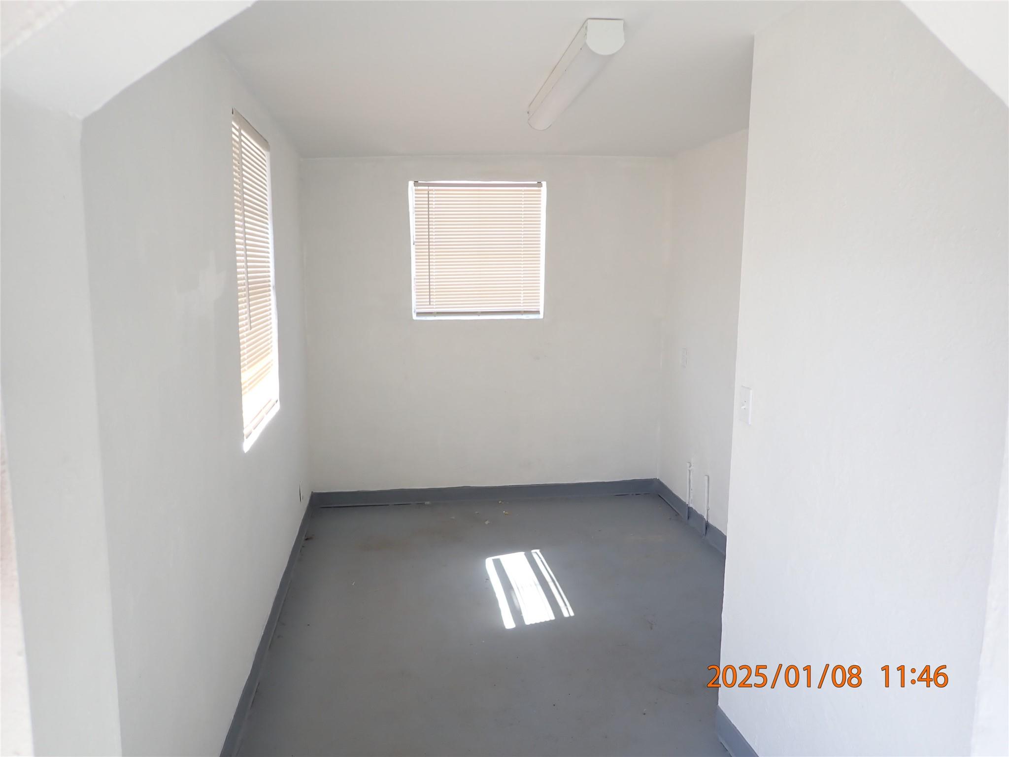 Two AC offices with half bathroom.