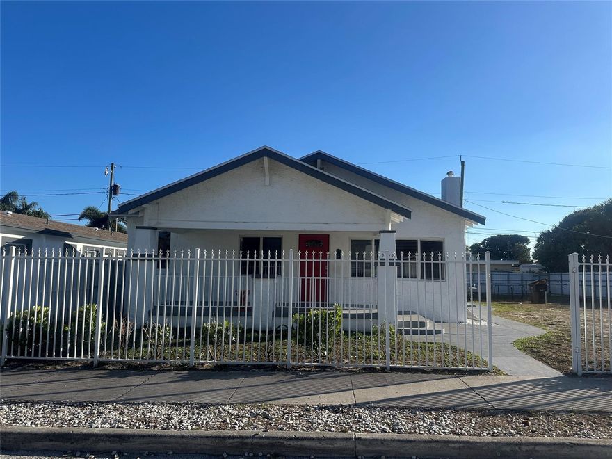Fully renovated 4BD/2BA historic home on a double lot, currently rented for $3570/month until December. Located just minutes from Downtown West Palm Beach, Rosemary Square, Brightline, and the beach. Features include a new roof, impact windows/doors, updated plumbing/electric, high ceilings, decorative fireplace, and a gourmet kitchen with granite counters and stainless-steel appliances. Fenced yard with room to add a pool or ADU to increase returns. Great income-producing property with long-term potential or just move in when the lease expires and enjoy!!