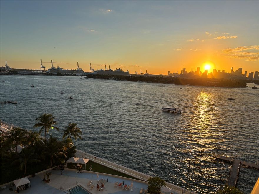 Spacious 1-bedroom apartment with stunning water/bay and downtown skyline views. Renovated kitchen and bathroom, impact windows. Basic cable, high-speed internet, and water are included. The Mirador offers premier amenities, including a state-of-the-art fitness center, business center, convenience store, Amazon lockers, 24-hour concierge, valet parking, and party room. Enjoy a spectacular outdoor pool, jacuzzi, and BBQ areas — all overlooking the bay. Ideally located in the heart of South Beach on trendy West Avenue — just two blocks from Whole Foods Market and Trader Joe’s, and only minutes from Lincoln Road’s world-class dining, shopping, and entertainment. This move-in-ready home delivers an exceptional lifestyle and an incredible value. Very easy to show — schedule your visit today!