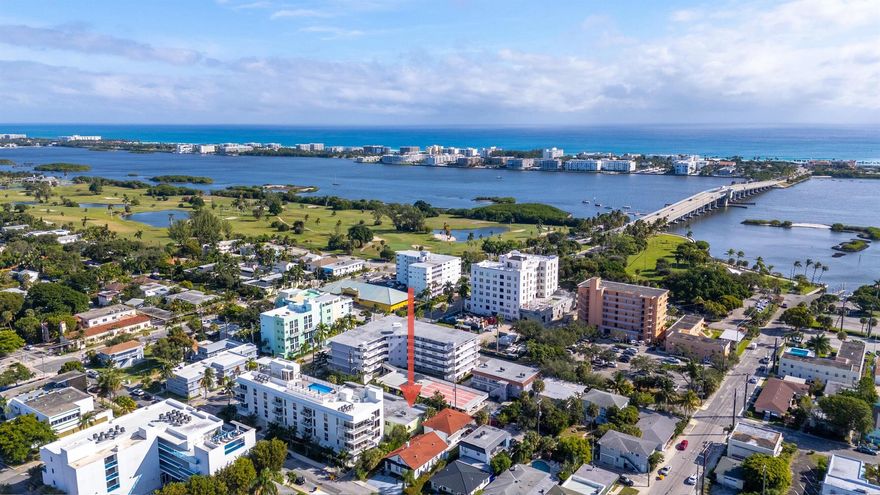 Live the coastal&#127796;lifestyle in this beautifully renovated 2-bedroom, 2-bath corner unit just minutes from the beach, Intracoastal, and downtown area filled with restaurants, coffee shops, and boutique shops. This light-filled condo features impact windows, a modern kitchen with stainless steel appliances, upgraded tile flooring throughout, renovated bathrooms, designer blinds, and a screened patio perfect for relaxing.NEW ROOF IN 2023.  Conveniently located on the second floor of a quiet two-story building with 1 assigned parking space plus guest parking. Enjoy a prime location without the high price tag--new condos next door are selling for over $700,000. No rental restrictions - investors welcome. Don't miss the opportunity to live near the beach in this renovated unit!