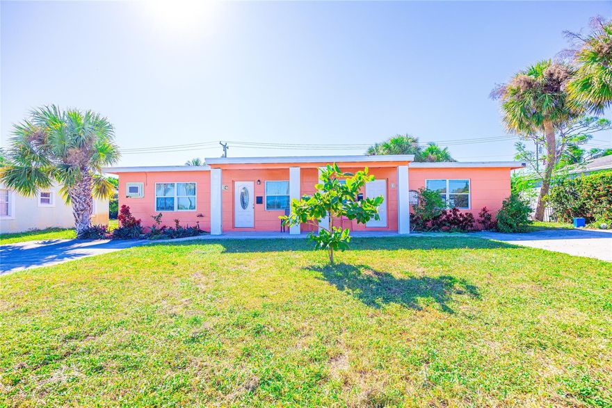 Updated duplex in Lake Park featuring two 2BR/1BA units with new roof and windows installed in 2025. Interiors are refreshed and move-in ready. Strong rental performance with an estimated cap rate around eight makes this an excellent option for investors or owner-occupants—live in one unit and rent the other. Conveniently located minutes from Singer Island, Downtown West Palm Beach, parks, shopping, and dining. Lower entry cost than nearby Palm Beach Gardens with consistent rental demand.