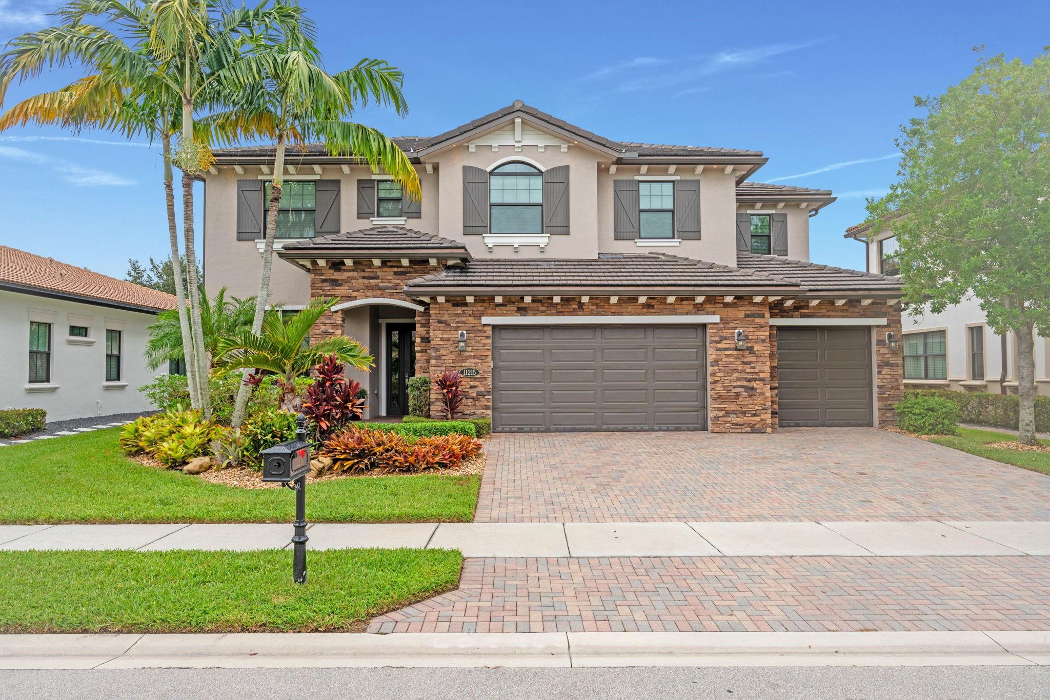 Stunning 5BR + OFFICE + LOFT home in Watercrest-offering over 4,200 SF of luxury living with a POOL and a 3 CAR GARAGE. Elegant design with office and primary suite downstairs, loft/game room upstairs, formal dining, and a spacious eat-in area in addition to a huge kitchen island. Gourmet kitchen with wine fridge, double ovens, and abundant cabinetry. Soaring ceilings in the family room, wood staircase, and wood flooring in all bedrooms. Privacy-fenced yard, wood ceiling detail, and phantom screen on the lanai for perfect Florida nights. This beautiful home combines style, function, and resort-style living in Parkland’s premier gated community.