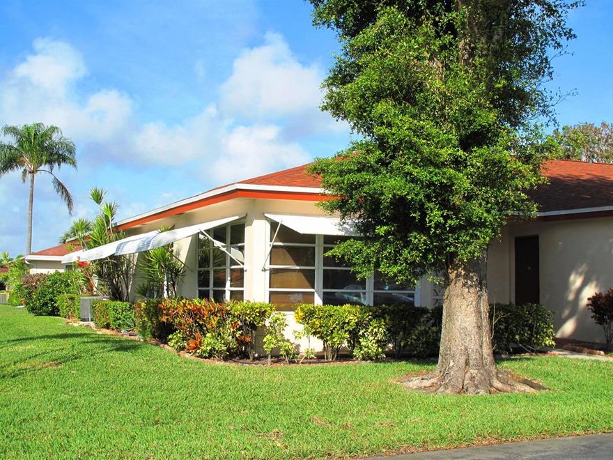 Great location of this updated 2BR/2BA corer villa, nestled in a 55+ community. Enjoy your piece of paradise with this bright, open, spacious and airy villa.  Villa features: Remodeled kitchen with new SS appliances and granite counters, newer AC 3/2018, new roof 2019, newer water hearer 2017, neutral tile throughout, enclosed Florida room under air that may be used as a den or 3rd bedroom, backyard patio where you can BBQ. Coin operated washer & dryer in each building of 4 units. New owners may rent after 2 years of ownership then only once per year 3 month min. Enjoy Florida living at its best in this very active 55+ community where you'll enjoy many planned social activities, game night, traveling, large heated resort style pool and clubhouse and so much more. Located closed to all amenities, just minutes to the beach and downtown Delray where you'll discover quaint shops, open air cafes, fine restaurants, shopping malls, theater, close to I95/Turnpike and  Places of worship.  
 **All information is deemed reliable but not guaranteed and subject to change without notice. **