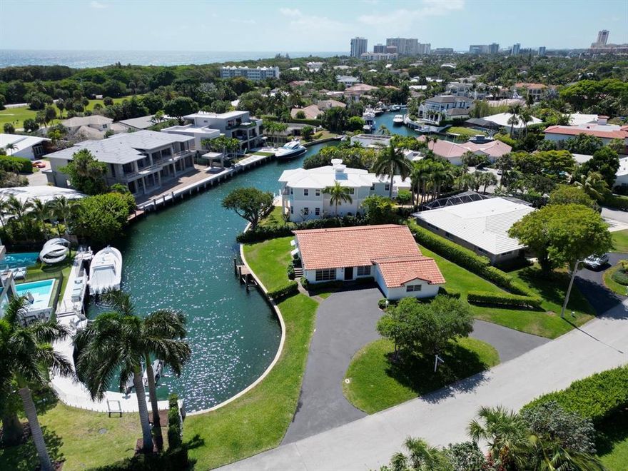 Prime opportunity to build in the highly sought after Community of Sun and Surf in Boca Raton! At nearly a quarter acre, this 93 x 120 ft lot  offers ample space to build your dream home Step outside to your own private oasis and enjoy the Florida sunshine and take in the serene views of the water and relax in your own piece of paradise. This property offers a private dock, perfect for boating and water activities. Just Steps away from the Beach and Sea Side Golf Course. Located in the heart of Boca Raton, this home is just minutes away from, Mizner Park, Palmetto Shops,  and the ''Boca Raton Resort''.Whether you're a builder looking for your next project or a homeowner ready to build your forever home, this property is the perfect opportunity to create something truly special.