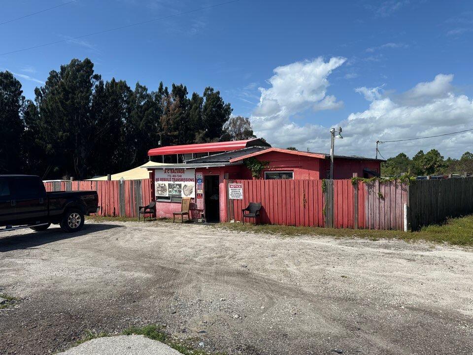 Opportunity awaits directly on US 1 in St Lucie County with this 1.37 acre general commercial property. The property in a combination of 2 parcels. Property is mostly fenced and has an 886 Sq ft. CBS office structure. Property is cleared and graded and has well and septic on property. Property is priced to sell. Currently operating as a diesel truck repair and rebuild facility.