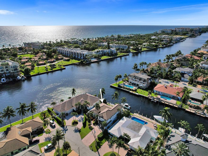 Experience the irresistible charm of this exquisitely renovated Intracoastal home in Deerfield Beach! Prepare to be captivated by the breathtaking views both inside and out. This home epitomizes elegance, sophistication, and practicality, showcasing a stunning open floor plan that seamlessly blends everyday living and entertaining.

The property showcases dual master suites with awe-inspiring Intracoastal views, each equipped with a luxurious private bathroom and spacious walk-in closets. Remarkable updates a new roof, hurricane-impact sliding doors, an upgraded front door, a remodeled kitchen with pristine countertops, new appliances, floors, a recently installed hot water heater, a washer/dryer, seawall repair, dock, boat lift, and a new A/C.