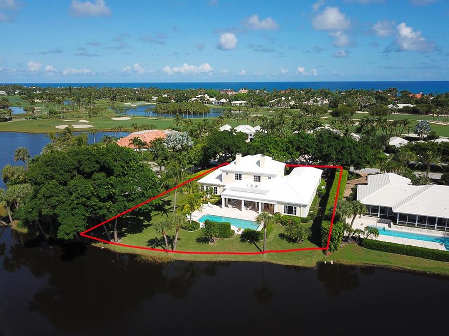 Spectacular wrap around water and golf course views, located within a block and a half from the Beach Club. Beautiful 2 story home in immaculate condition.