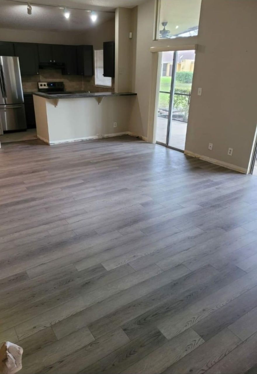 Beautiful corner villa in a highly desirable community known for top-rated schools, parks, and recreation. This 3-bed, 2-bath home features an open floor plan with vaulted ceilings, upgraded vinyl plank flooring, and a spacious screened-in patio. Enjoy a fenced yard with a storage room and the convenience of being directly across from the clubhouse and community pool. Two dedicated parking spaces are located right out front for easy access.