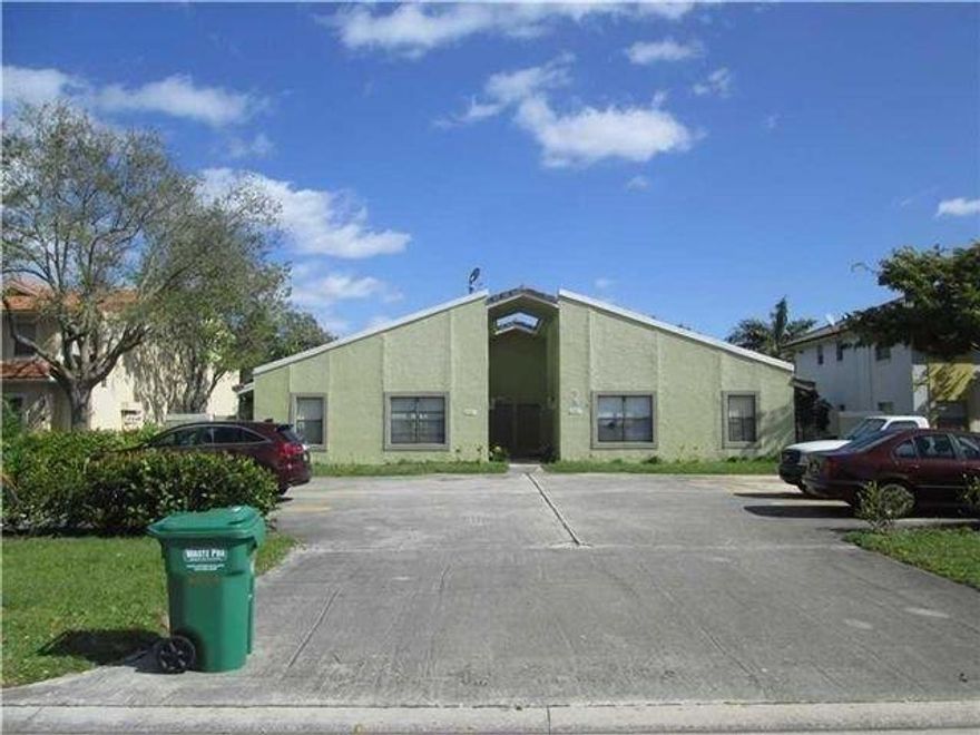Fantastic find in west Coral Springs! Large 4plex on water with newer roof and recently painted and landscaped. Separate electric meters and central A/C.  Each unit has Washer/Dryer, dishwasher and 2 parking spaces. All units with tile throughout. Some units with updated kitchens and baths. All units leased, with room to increase at renewal. A true must see!