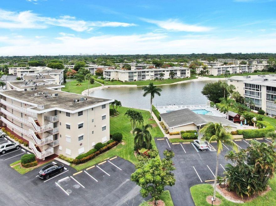 Priced to RENT!!! Beautifully updated, fully furnished first- floor condo in a vibrant 55+ community. This unit offers a rare stunning lake view in the best location Lake Clarke Gardens has to offer-  this prime located unit is only  few steps to the pool, dedicated parking spots, clubhouse and laundry. This move in ready unit features no carpet, a spacious walk-in closet - all you need is your toothbrush! Community amenities include two pools, saunas, fitness center, billiards, putting green, shuffleboard and bocce ball, plus a complimentary shuttle bus. Only minutes to shops, restaurants, airports, beaches and casinos. This condo combines comfort, convenience and a vibrant lifestyle with daily social activities! Great way to enjoy the Florida lifestyle.