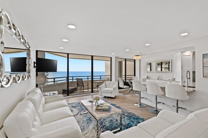 Your Perfect Seasonal Escape Awaits!This is why you come to Palm Beach island! Enjoy breathtaking ocean views from your spacious private balcony in this beautifully renovated oceanfront condo.Fully updated with brand-new furniture, modern bedroom sets, and new cookware and dishes -- this home is move-in ready for a relaxing seasonal stay.Available now!, This sparkling-clean unit is located in Concordia, a full-amenity building offering everything you need:Heated oceanfront poolBoardwalk and direct beach accessFitness center & sauna24/7 door personBusiness center & billiards roomClosest parking spot to the front entranceMake this your home away from home this season -- come unwind by the sea!