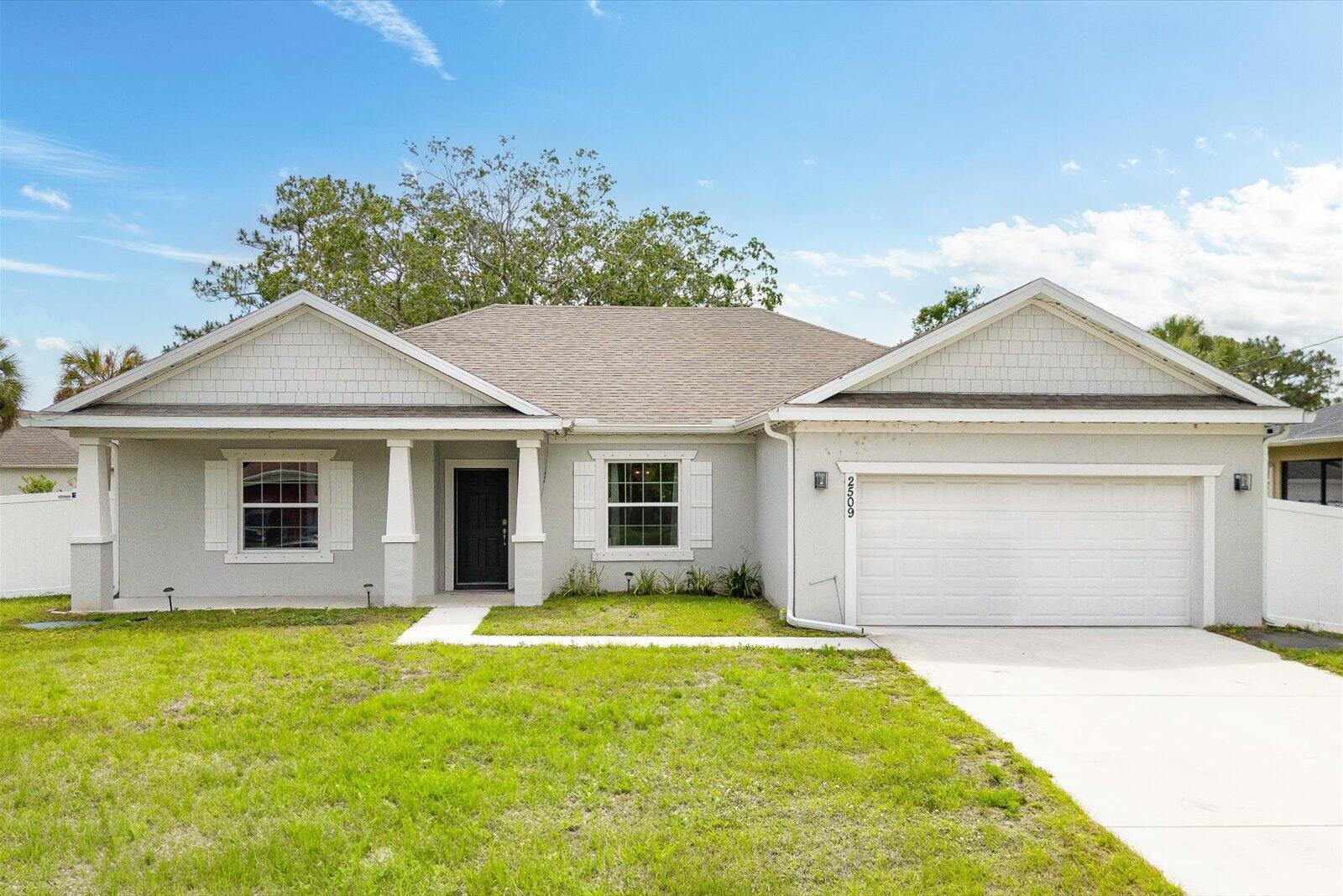 * $10,000 CREDIT TOWARDS BUYERS' CLOSING COST*. Welcome to this beautifully maintained 4-bedroom, 2-bathroom home located in a quiet, family-friendly neighborhood in the heart of Port St. Lucie. Featuring a spacious open-concept layout, this home is ideal for both entertaining and everyday living. The split floor plan offers generously sized bedrooms, providing ample space and flexibility for family, guests, or a home office.The home is move-in ready and includes a dedicated fitness area with gym equipment -- a valuable bonus for buyers looking to maintain an active lifestyle from the comfort of home. Enjoy close proximity to local schools, shopping, dining, and major highways, all while being tucked away in a peaceful residential area.