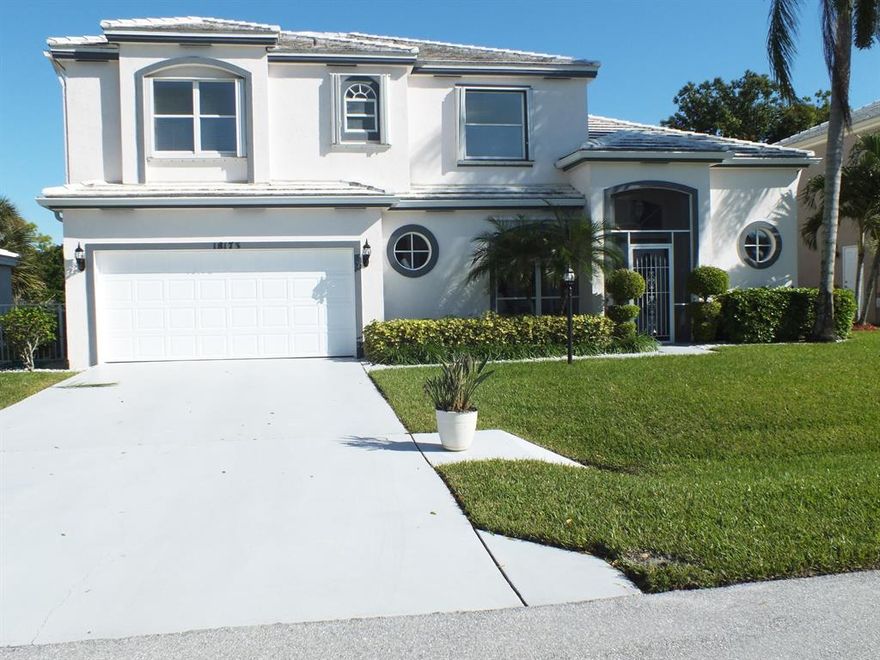 Fantastic Views! Lovely home located within the gated community of North Passage. Home is Light & Bright with a Spacious Kitchen and Breakfast Nook.  Cozy Family Room off the Kitchen leads out to a screened Patio & Fenced in Yard overlooking Riverbend Golf Course.  The Living and Dining Room offer plenty of room for entertaining. Upstairs Features a Large Master Suite, Walk-in Closet, & Large Master Bathroom. 2nd & 3rd Bedrooms share a Jack & Jill Bathroom with Double sinks. Amenities include 24-hour gated security, community pool, tennis courts, playground and clubhouse. Voluntary Golf membership & Yacht Club is available.  2017 A/C, 2013 Roof, Generator hook up.  Some Furniture and Furnishings included.  All information is deemed to be reliable but is not guaranteed.