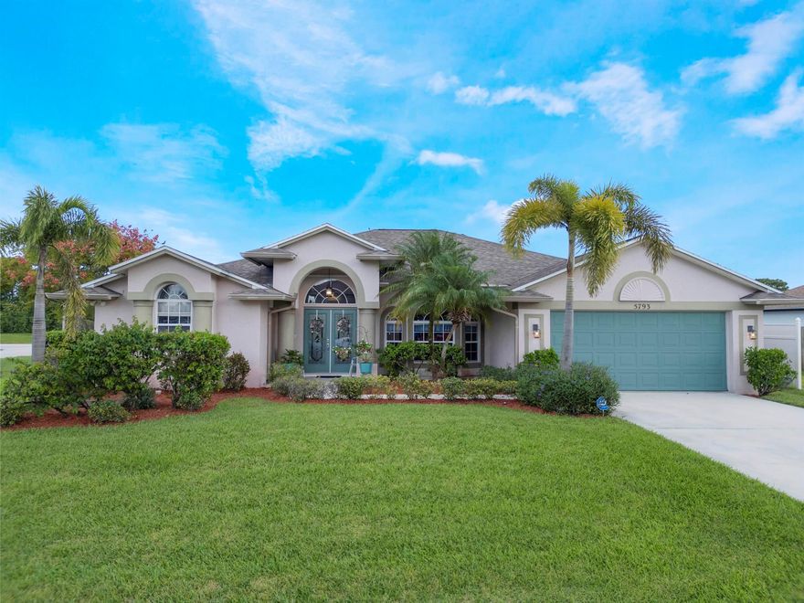 Beautifully remodeled 3BR/2BA home on a spacious corner lot! Enjoy peace of mind with a 2020 roof and money-saving solar panels. This move-in-ready gem features an open layout, modern finishes, and well irrigation. Relax or entertain in the screened-in pool and patio area. The two-car garage adds convenience and storage. A perfect blend of comfort, efficiency, and Florida lifestyle--don't miss this one!