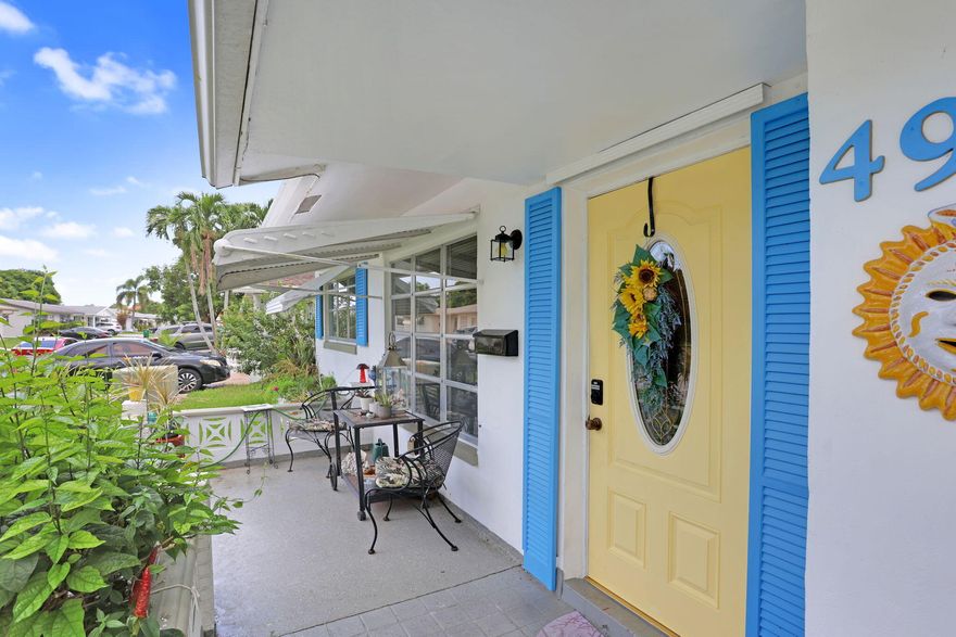 Classic Old Florida living in this charming home surrounded by a lush, tropical yard with your very own lemon and orange trees. Relax and unwind with canal views from the backyard, or enjoy the sunshine year-round in the bonus Florida room. Inside, the home exudes a vintage character with timeless details, and features no carpet for effortless style and easy maintenance. Mainlands of Tamarac includes a clubhouse and 2 pools. Low HOA fees and a great location right off the Florida turnpike!