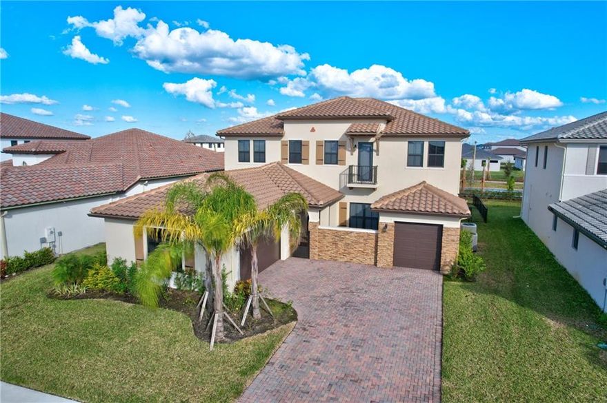 Welcome home to this AMAZING ELEGANT ABODE in Maple Ridge Estates, AVE MARIA, FL!!! (Near Naples) This home was built in 2021 and truly has it all. Over 4,000 square feet of luxury under air. Five bedrooms, 4.5 baths, 3 car garage, and a separate mother-in-law/maid suite with separate entry. Additionally, the upgrades, exquisite decorative fireplace, impact windows on second floor, wired and room for a pool makes this home one of a kind. There is a nice screened in patio, high ceilings and lush landscape! The chandeliers in the formal living and dining room, the hanging and pendant lights in the hall, kitchen, and bathroom are not included in the sale. $5,000 bonus to selling agent!