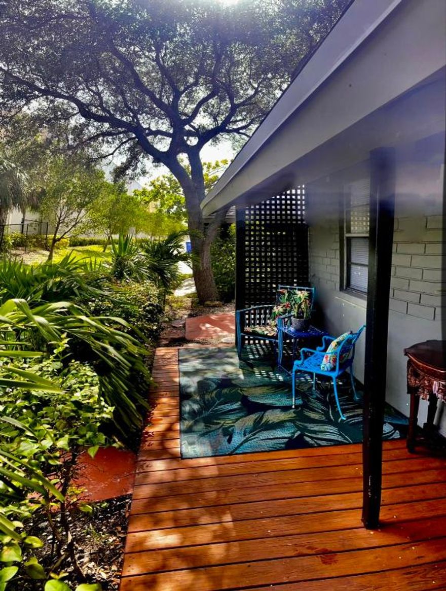 Cozy unfurnished 1-bedroom/1 bath apartment just 1 mile from the beach! Private renovated apartment with a great patio with tropical landscaping. Full kitchen with washer/dryer! Easy access to I-95 and PBI airport. Around the corner from the historic Key Lime House and other wonderful restaurants and shopping. Tenant pays all utilities. Electric, water and cable. Only Comcast cable available. Come see this gem!