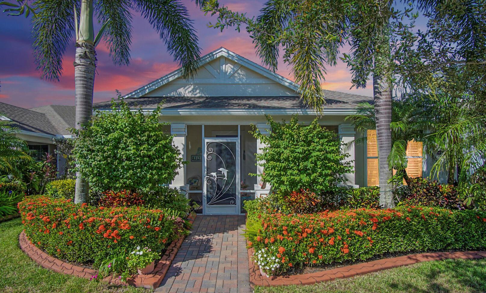 Come enjoy Porch Living in this beautiful Key West style home in the desirable area of Bedford Park in Tradition. You can turn the large den off the entryway into a 4th bedroom & enjoy entertaining in your kitchen, overlooking your backyard and great room. With the split floor plan, your family/guests are delighted to have their own space while you get the peace & quiet you deserve. The 2 car garage is located on the back of the home, so the focus on the front of the house is the cozy, screened-in porch. Besides extra parking, lighted sidewalks out front take you down to the clubhouse/pool or to Tradition square for some live music, food, & shopping. Being close to shopping, I-95, hospitals, and the Mets Stadium, you have all that you need. Schedule on Showing Time - Owner​​‌​​​​‌​‌​​​‌‌​​​‌‌‌​​‌​​‌‌​​​​ Occupied.