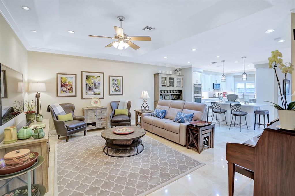 The thoughtful design and premium finishes make this completely remodeled 4br/2.1ba a must see. The first floor consists of an open-concept living space and new gourmet kitchen featuring quartz countertops, marble backsplashes and an oversized island. These are complimented by stainless steel top-line appliances and solid maple white shaker cabinetry. Venture upstairs guided by the designer hand-forged iron railing to find the spacious master bedroom, walk-in California Closet & remodeled bathroom featuring expanded double shower and quartz countertops. The professionally landscaped, expanded terrace, remodeled guest bathroom, plantation shutters, high hat lighting, front-loading washer/dryer and central vac system are just some of the other standout features of this gorgeous home.