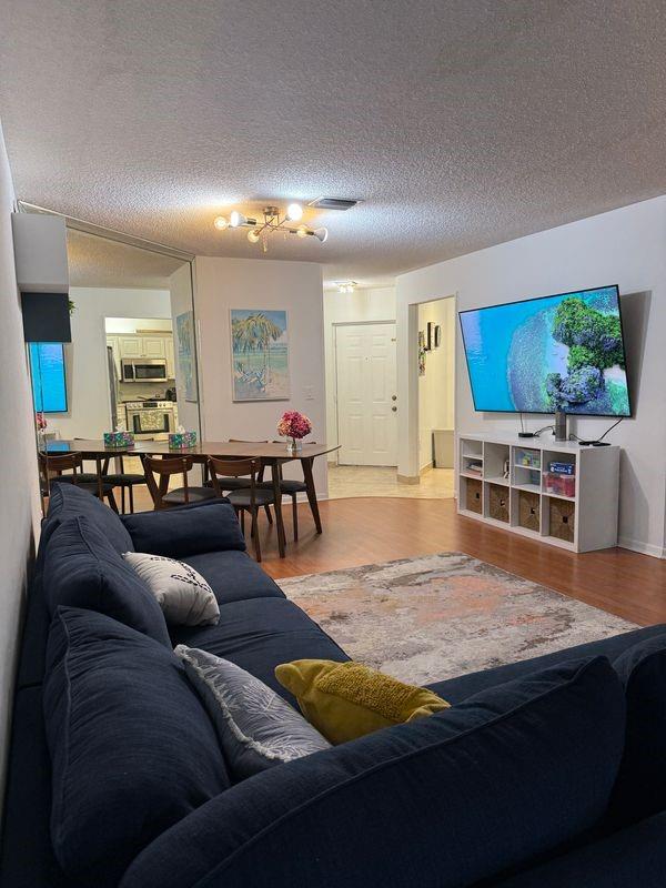Spacious 1st-floor 3BR/2BA condo with 1,230 sq ft in Coconut Creek’s desirable Township community. This well-kept unit features an enclosed Florida room, in-unit laundry, and accordion hurricane shutters. Bayview offers its own pool, clubhouse, and car wash, with a monthly fee that includes water and basic cable. Zoned for top-rated A-schools. Residents enjoy full access to The Township’s resort-style amenities—clubhouse, gym, theater, library, tennis courts, walking trails, and more. Close to shopping, dining, and major highways. This is a short sale.