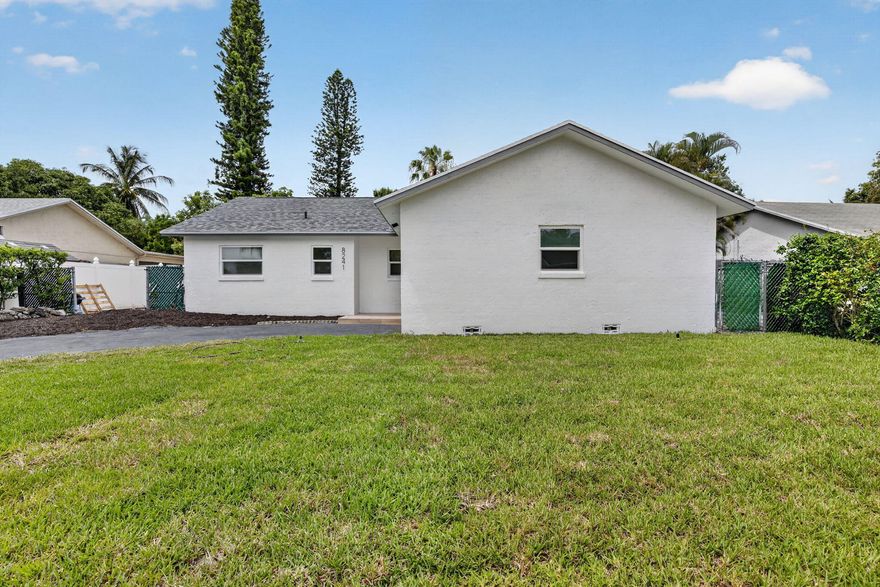 Move right into this beautifully remodeled 3-bedroom, 2-bath home with a 1-car garage and all the upgrades' buyers are looking for! Enjoy peace of mind with a brand-new roof, new A/C, impact windows, new garage door, and fresh interior/exterior paint. The stunning kitchen features shaker-style cabinets, quartz countertops, tiled backsplash, and stainless-steel appliances. Luxury vinyl plank flooring runs throughout the home, creating a modern and cohesive feel. Outside, you'll find new sod in the front yard, an extra storage shed, no HOA, and plenty of room to add a pool. A true turnkey property ready for its new owner!