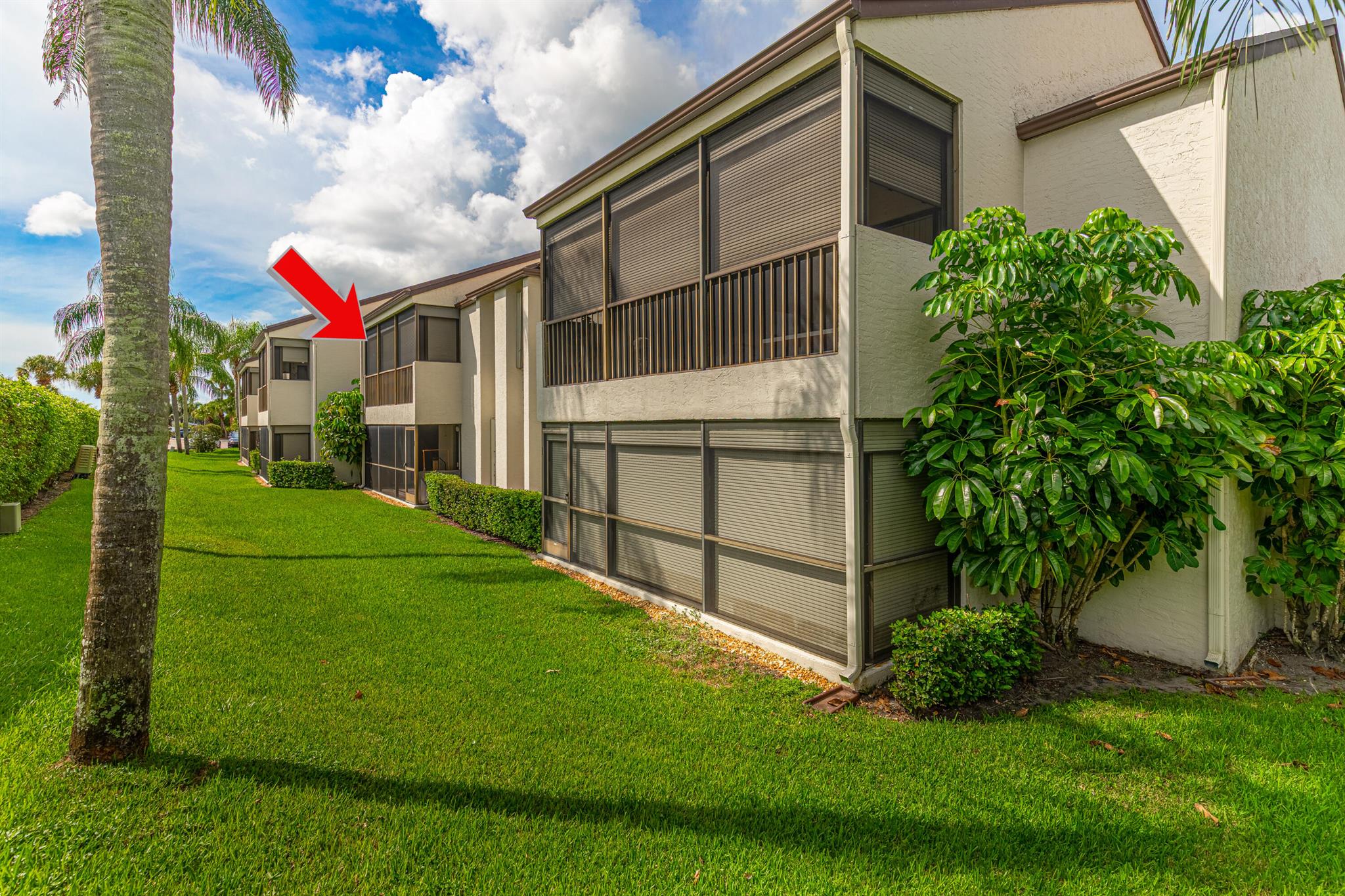 Wingfoot is an 55+ adult community close to I-95 in Jupiter. This second floor condo is right next to The Golf Club of Jupiter and across from the park with a playground for kids. It has a pool and community room for lounging and entertaining. The view from the balcony faces the park and playground across Central Blvd. It is a split bedroom, spacious kitchen with room for another table if needed. Each bedroom has its own bathroom and huge walk in closet! It is furnished and move in ready for your seasonal needs or to help make your transition a little easier. Just bring your personal belongings and start Livin the Florida dream right next to the golf course in Jupiter!