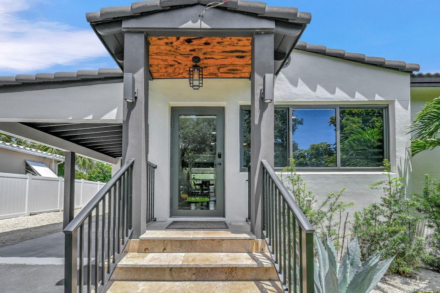 This Unique Gem is South Florida-Living at its finest! Rarely avaiable 3/2 with an ideal layout. This home is perfectly positioned between two sought after Ft Lauderdale neighborhoods: Citrus Isles, which allows you to enjoy the waterway with no Fixed Bridges, and River Oaks, with its incredible shade tree canopies. This home combines modern elements through its Fully Updated Design, and a classic "Old Ft Lauderdale" feel with its orginal, restored 1950's hardwood flooring. This property has a brand new (1yr) 60' Sewall that meets the city's highest standards. This home has remained High and Dry in some of the worst rains in history. Hurricane Impact Glass in every opening in the home, including a stunning picture window overlooking the water.  (See Broker Remarks)